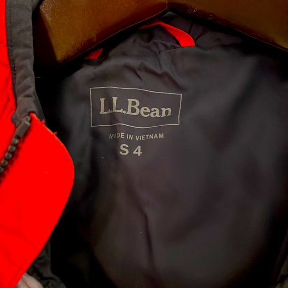 Kids ll bean puffer jacket red/orange - Picture 4 of 4